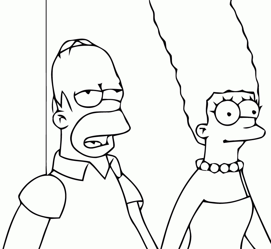 109 Dessins De Coloriage Simpson À Imprimer Sur Laguerche - Page 3 dedans Dessin A Colorier Et Imprimer Simpsons