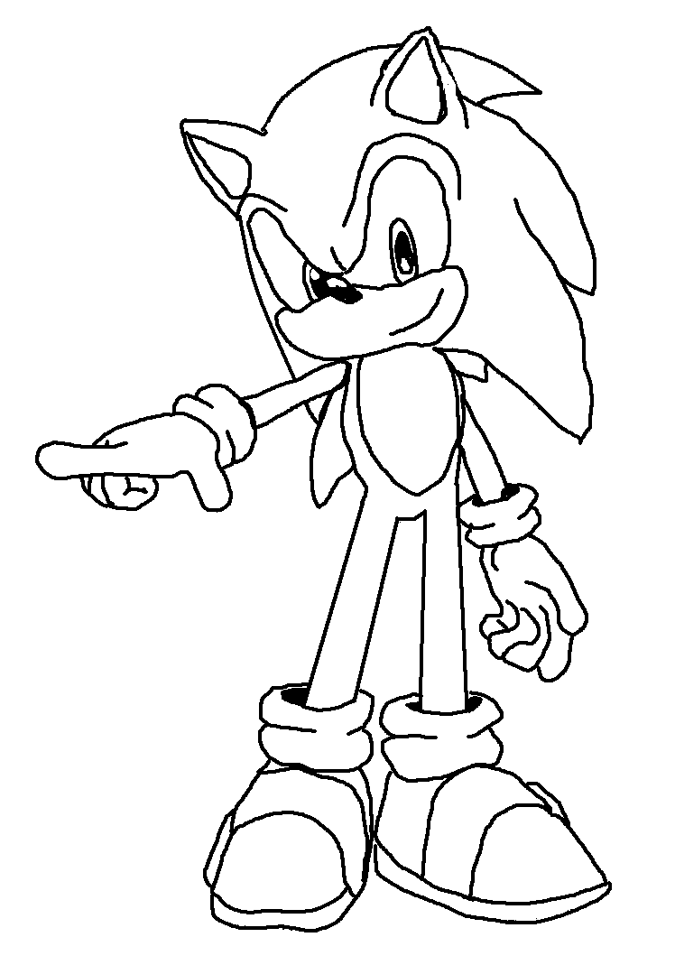 shadow the hedgehog coloring pages