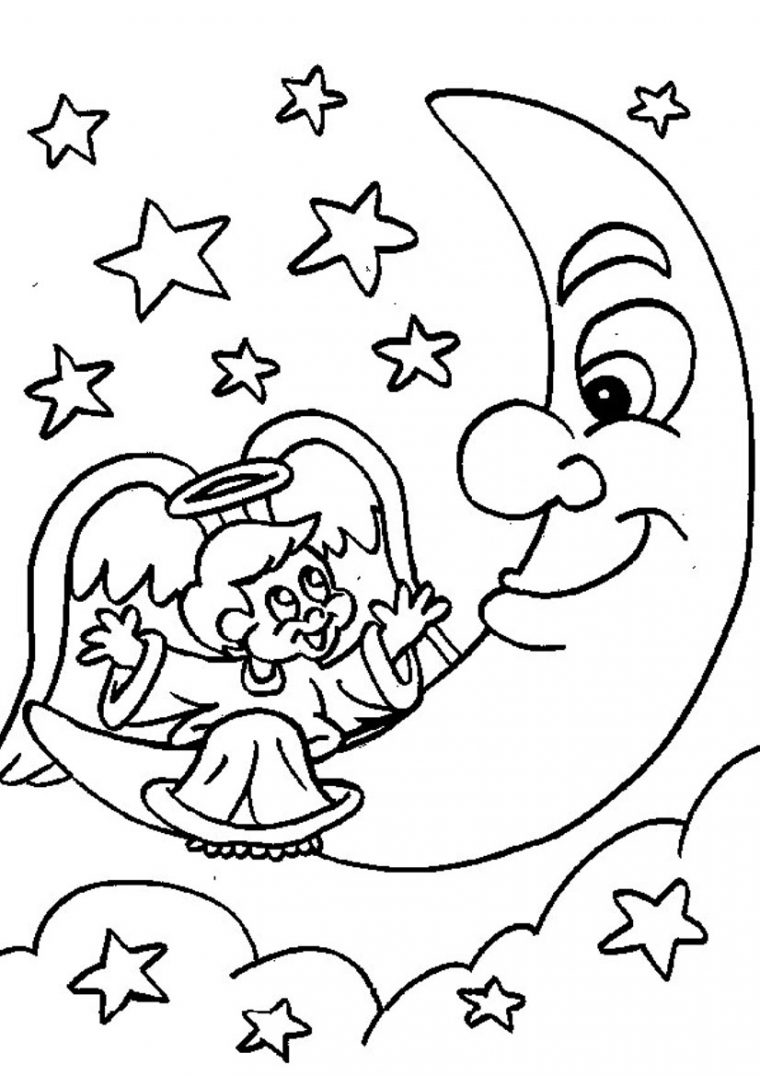 moon coloring pages