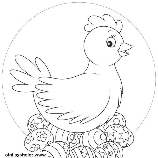 13 Élégant De Dessin Poule Paques Photos | Coloriage Poussin, Coloriage avec Dessin De Poule De Pa¢Ques