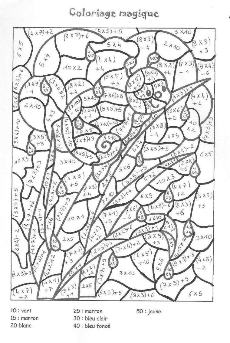 13 Pièce Préférée Coloriage Magique Table De 5 Image | Coloriage avec Coloriage Magique Ce2 Multiplication