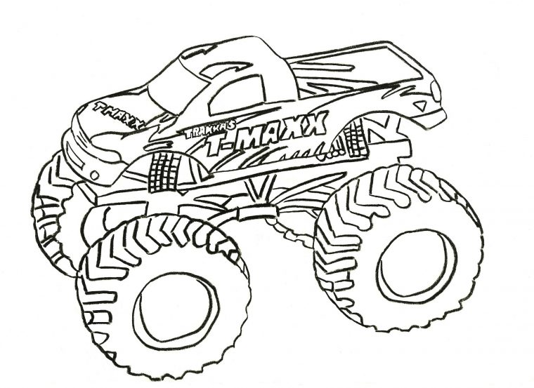 22 Dessins De Coloriage Monster Truck À Imprimer Sur Laguerche – Page 1 concernant Dessin A Colorier Monster Truck A Imprimer