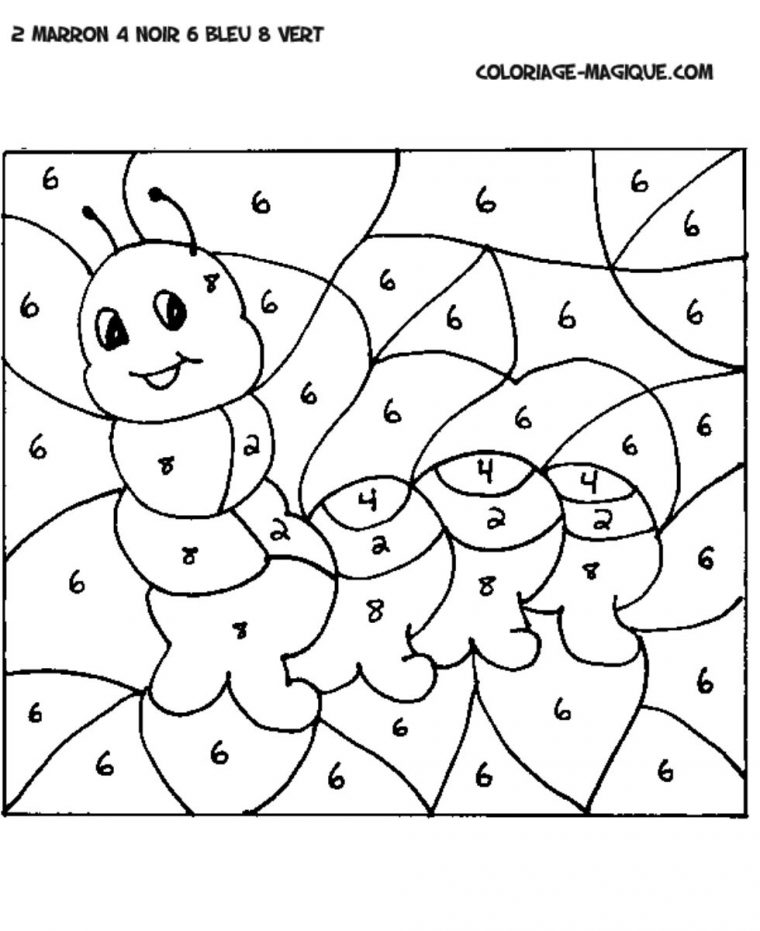 23 Dessins De Coloriage Magique Maternelle À Imprimer à Coloriage Magique Printemps