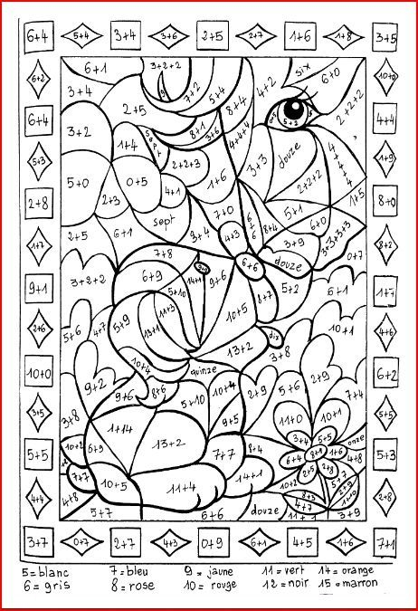 30 Coloriage Magique Imparfait Cm2 Nouveau | Matematica Per Bambini pour Coloriage Magique Division