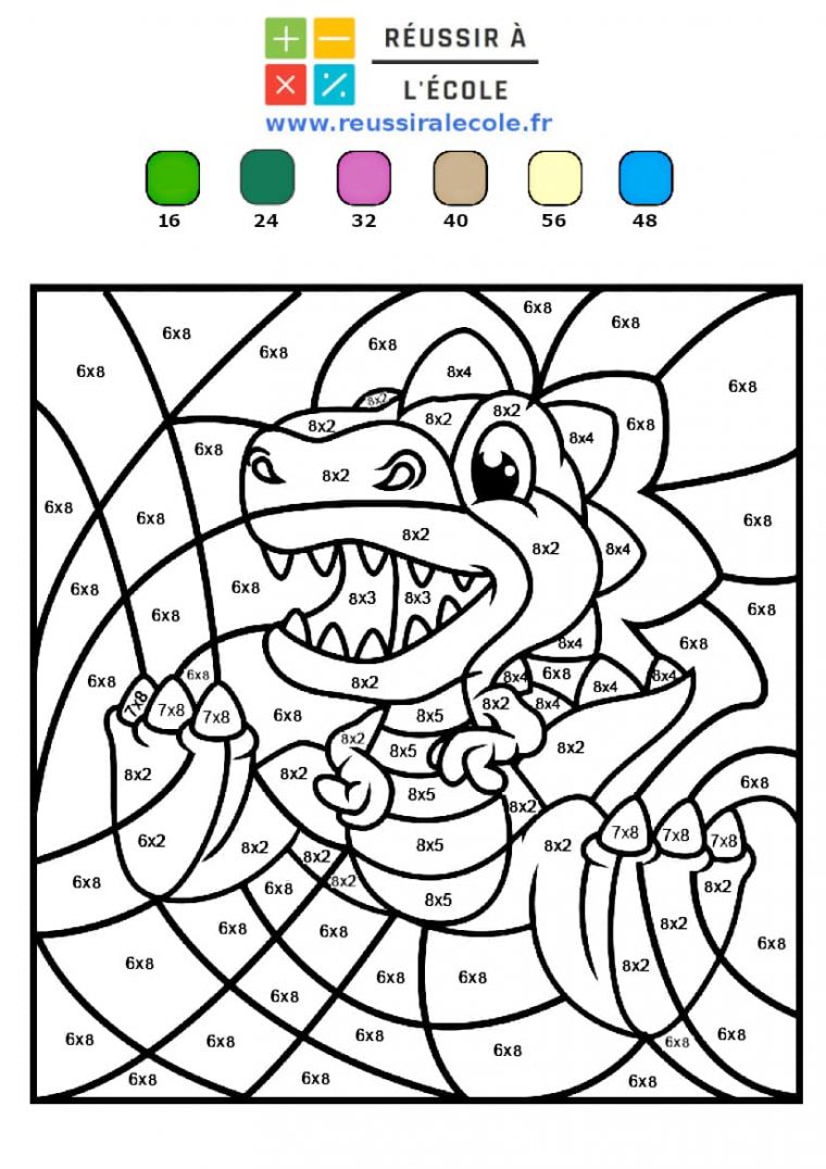 6Eme Coloriage Magique Multiplication : Coloriages Magiques Les Tables à Coloriage Magique Ce2 Multiplication