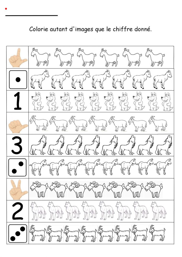 7 Chevreaux À Compter | Sprookjes, Sprookje, Wolf encequiconcerne Coloriage Maternelle Pdf 7 Ans