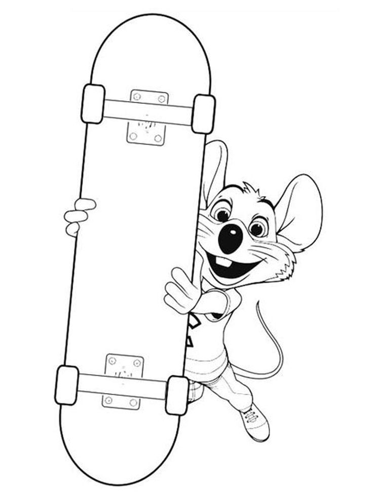 chuck e cheese coloring page