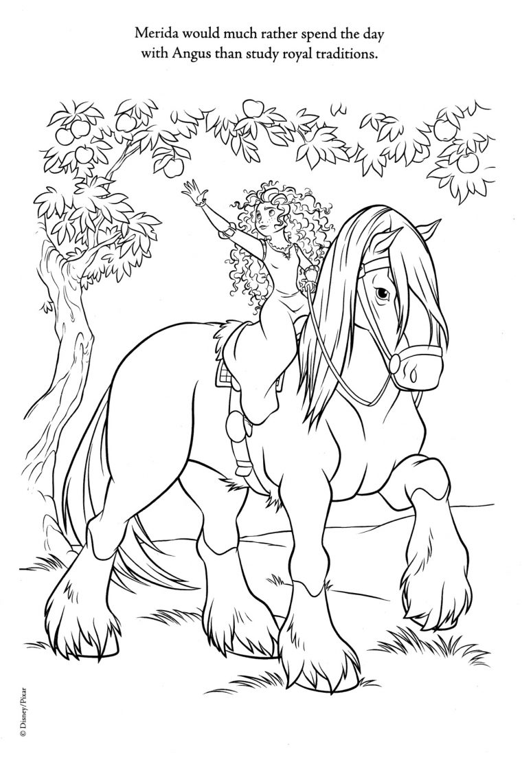 brave coloring pages