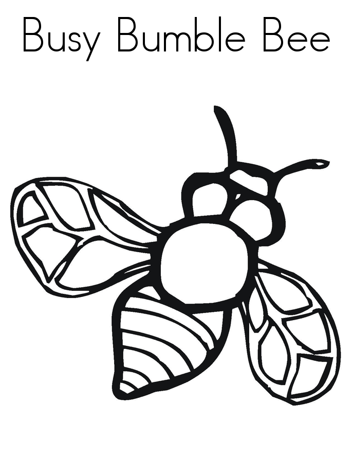 bumble bee coloring pages