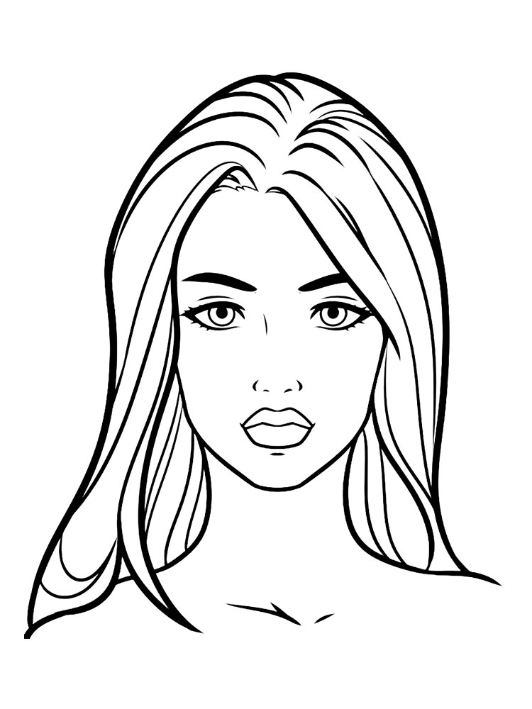 coloring pages of faces