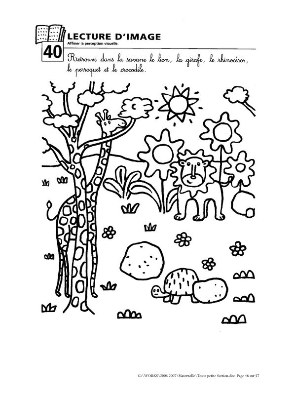 Aperçu Du Fichier Zecol – Toute Petite Section Maternelle.pdf – Page 46 encequiconcerne Coloriage Maternelle Pdf 7 Ans