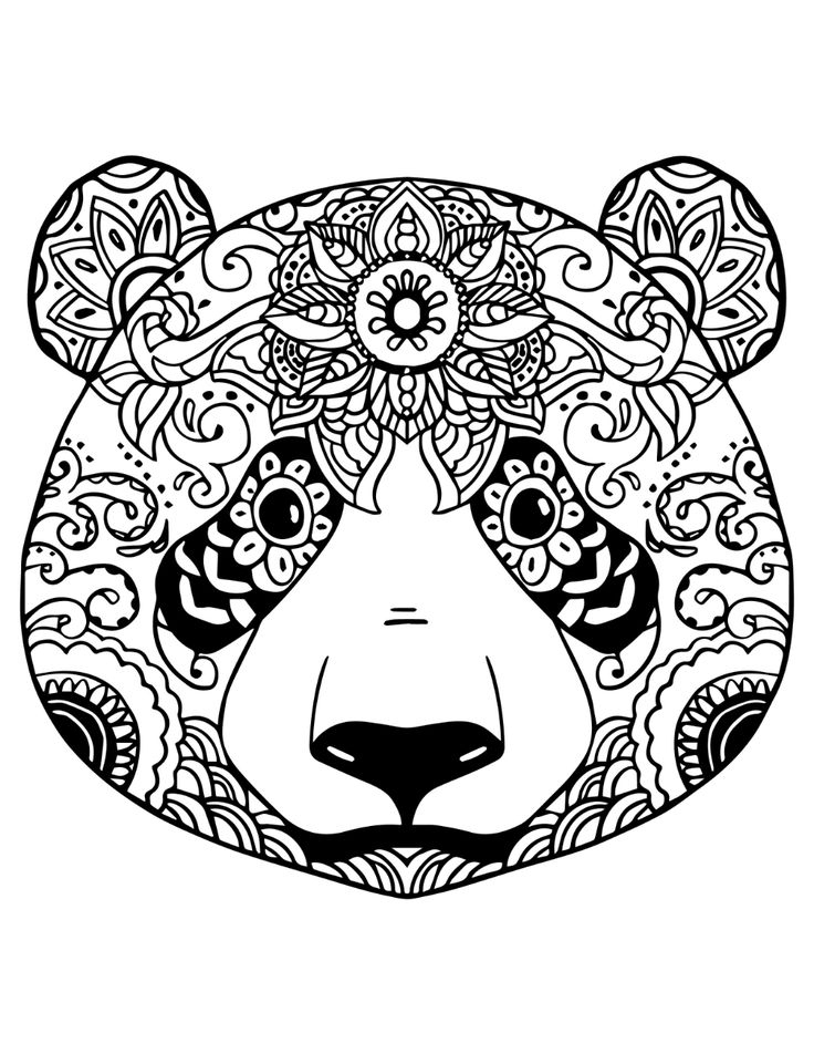 Artherapie Coloriage Gratuit Freepik Panda 15 Coloriage De Lion | Panda pour Lion Coloriage Mandala