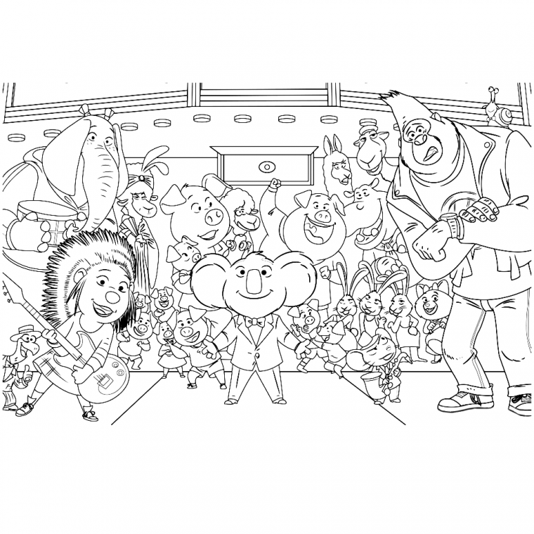 sing 2 coloring pages