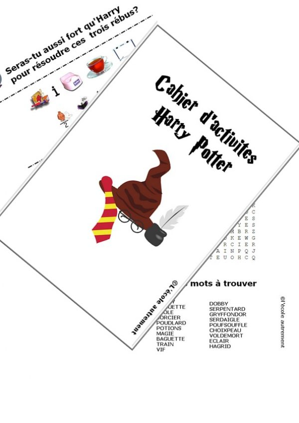 Cahier D'Activités Harry Potter – Autonomie Ce2, Cm1 – La Salle Des Maitres tout Coloriage Maternelle Pdf 8 Mois