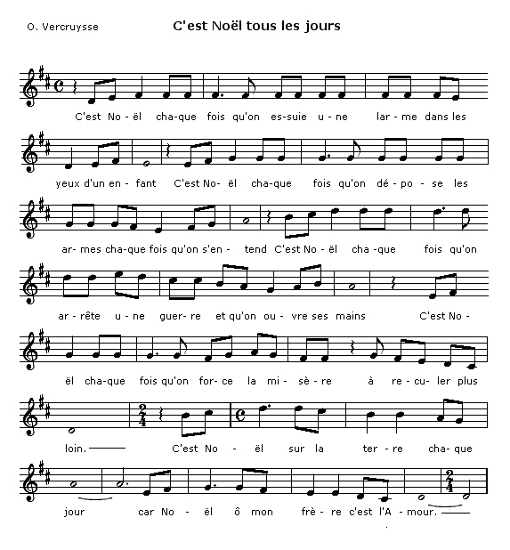 Chanson De Noel Partition intérieur Chants De Noa«L Frana§Ais Gratuit