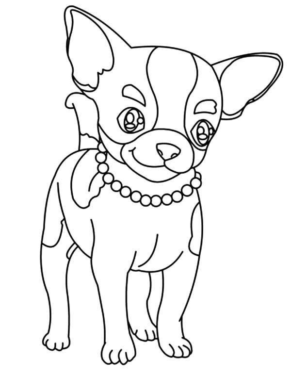 Chihuahua Coloring Pages – Best Coloring Pages For Kids intérieur Coloriage Cartoon Dog