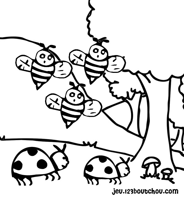 Coloriage Ã Dessiner Coccinelle Maternelle serapportantà Coccinelle Coloriage Magique