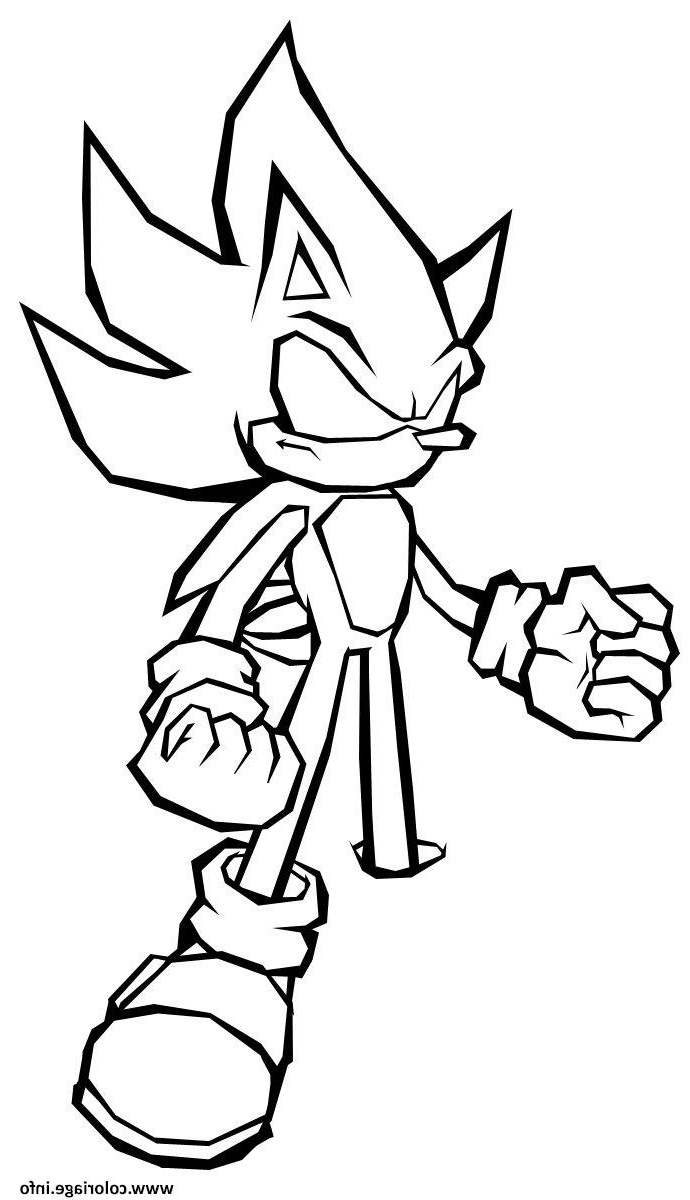 Coloriage À Imprimer Gratuitement Bestof Stock Coloriage Super Sonic 92 serapportantà Dessin A Colorier Facile Sonic