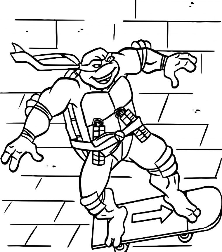 Coloriage À Imprimer Ninja : Coloriage Tortue Ninja En Ligne Gratuit A dedans Coloriage En Ligne Ninja