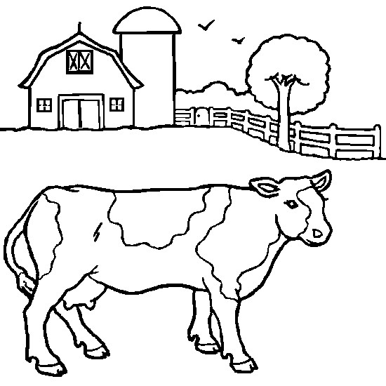 Coloriage À Imprimer Vache / Coloriage Vache Coloriage En Ligne – N serapportantà Coloriage Animaux Être Heureux