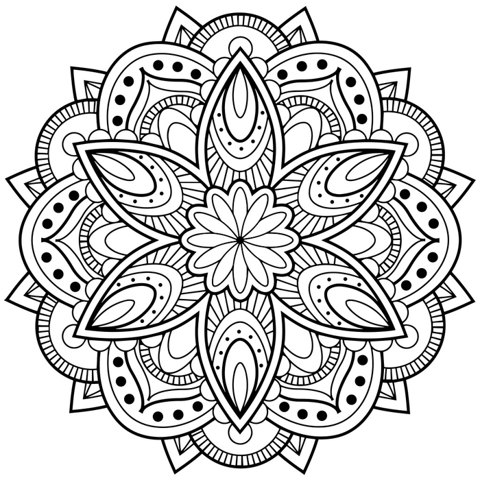 Coloriage Ado Mandala encequiconcerne Coloriage En Ligne Pour Ado