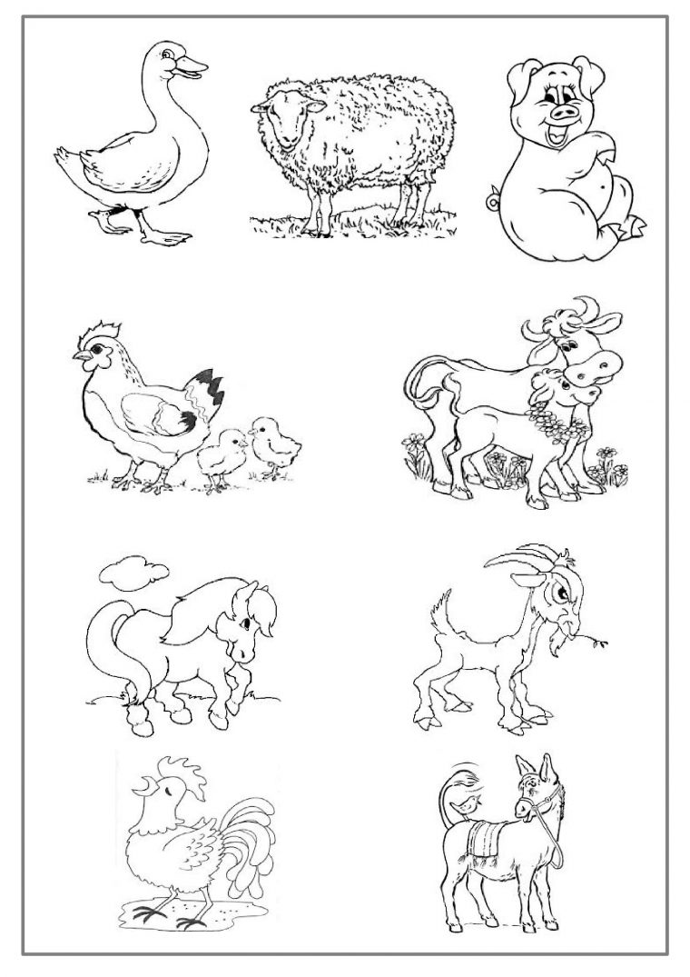 Coloriage Animaux De La Ferme #21424 (Animaux) – Album De Coloriages destiné Coloriage Animaux Gratuits Imprimer