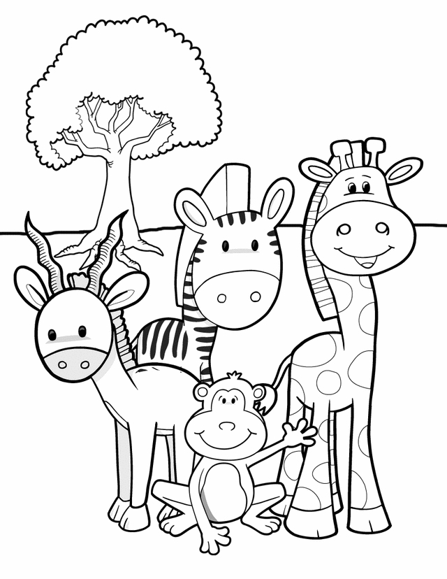 Coloriage Animaux Sauvages / De La Jungle #21234 (Animaux) – Album De encequiconcerne Coloriage Gratuit Animaux De La Jungle À Imprimer