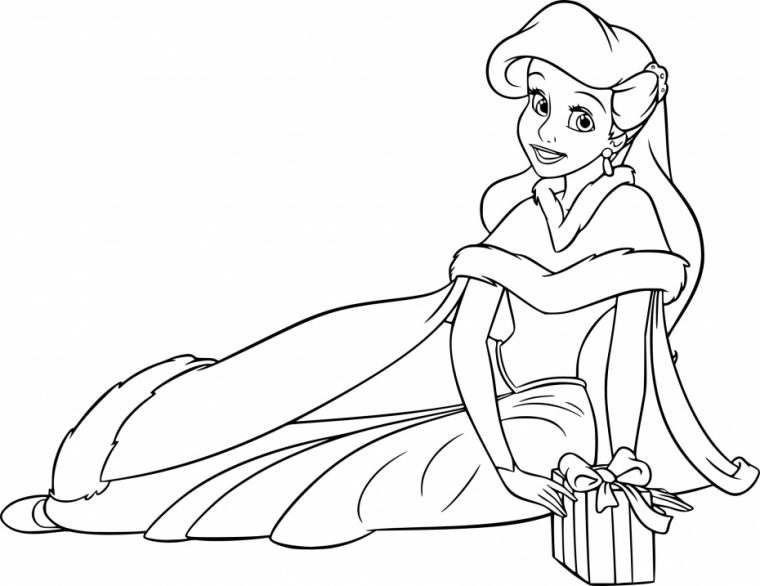 Coloriage Ariel Noel À Imprimer Sur Coloriages destiné Coloriage Disney A Imprimer Format A 4