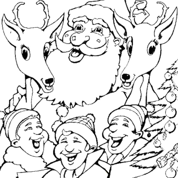 Coloriage Chanson De Noël En Ligne Gratuit À Imprimer encequiconcerne Coloriage En Ligne Noel Gratuit