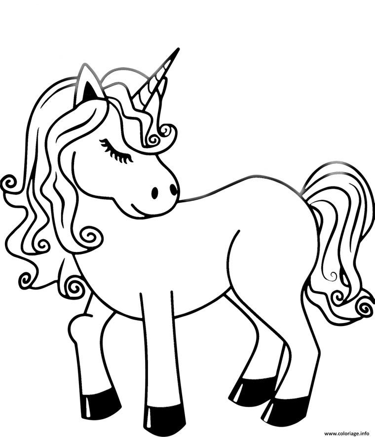 Coloriage Charming Licorne Dessin Licorne À Imprimer pour Coloriage Licorne Kawaii Mandala