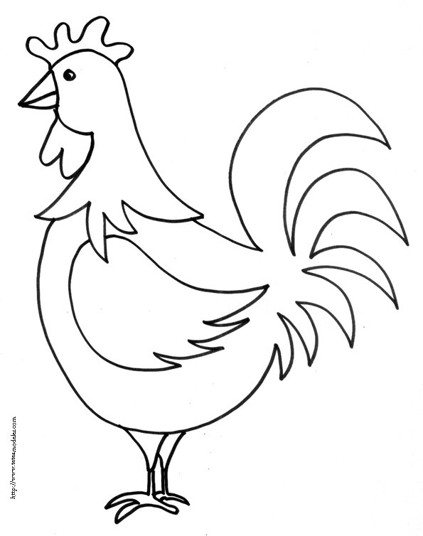 Coloriage Coq De Ferme Facile Dessin Gratuit À Imprimer à Coloriage Animaux De La Ferme À Imprimer Gratuit