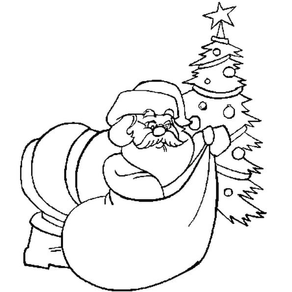 Coloriage De Père Noël En Ligne Gratuit À Imprimer à Coloriage En Ligne Noel Gratuit