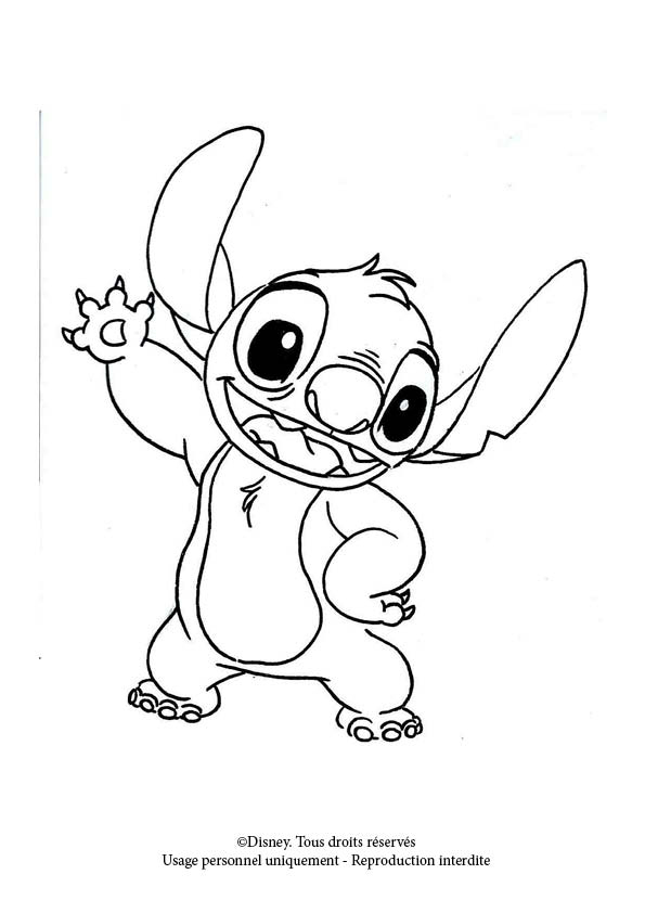 Coloriage De Stitch • Auparadisducoloriage tout Dessin De Stitch A Colorier Et A Imprimer