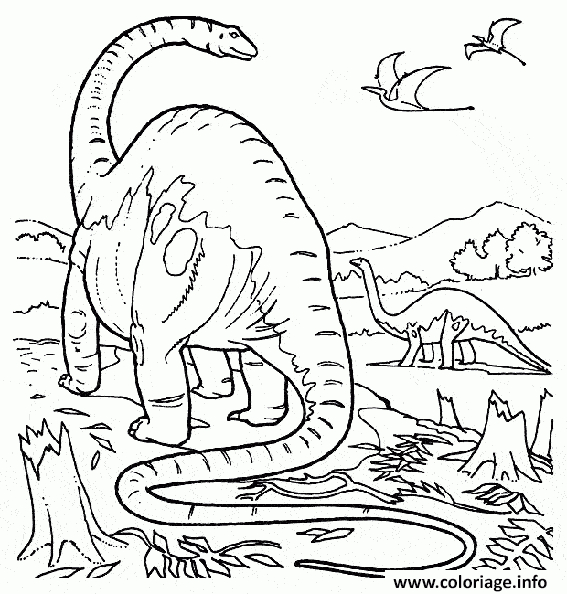 Coloriage Dinosaure 43 Dessin Dinosaure À Imprimer intérieur Coloriage Magique Dinosaure