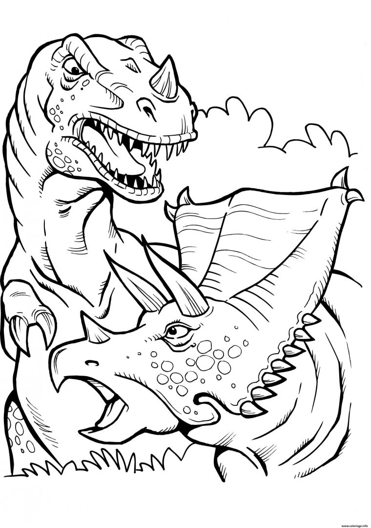 Coloriage Dinosaure Battle Dessin Dinosaure À Imprimer pour Coloriage Magique Dinosaure