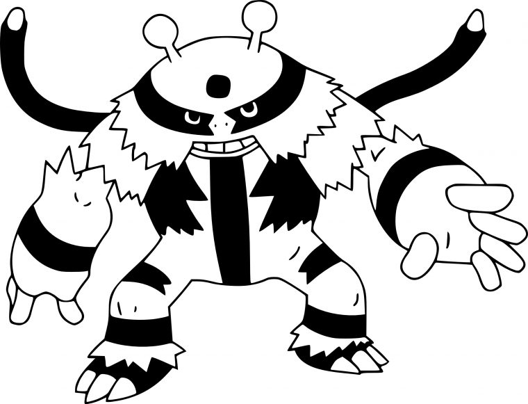 Coloriage Élekable Pokemon Gratuit À Imprimer dedans Coloriage Pokemon A Imprimer Gratuit