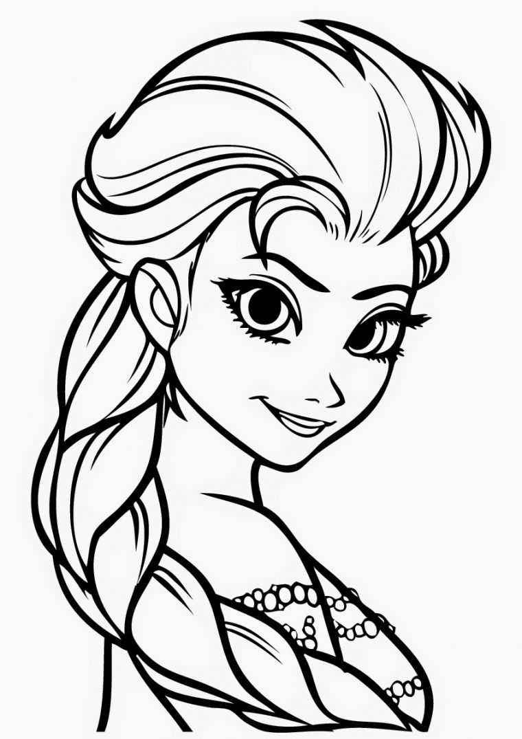 Coloriage Elsa Princesse Disney dedans Dessin A Imprimer Disney