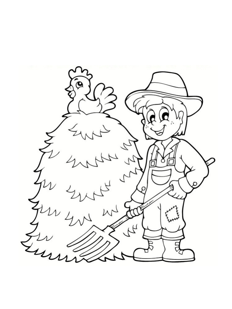 Coloriage Ferme : 20 Modèles À Imprimer destiné Coloriage Animaux Ferme Maternelle