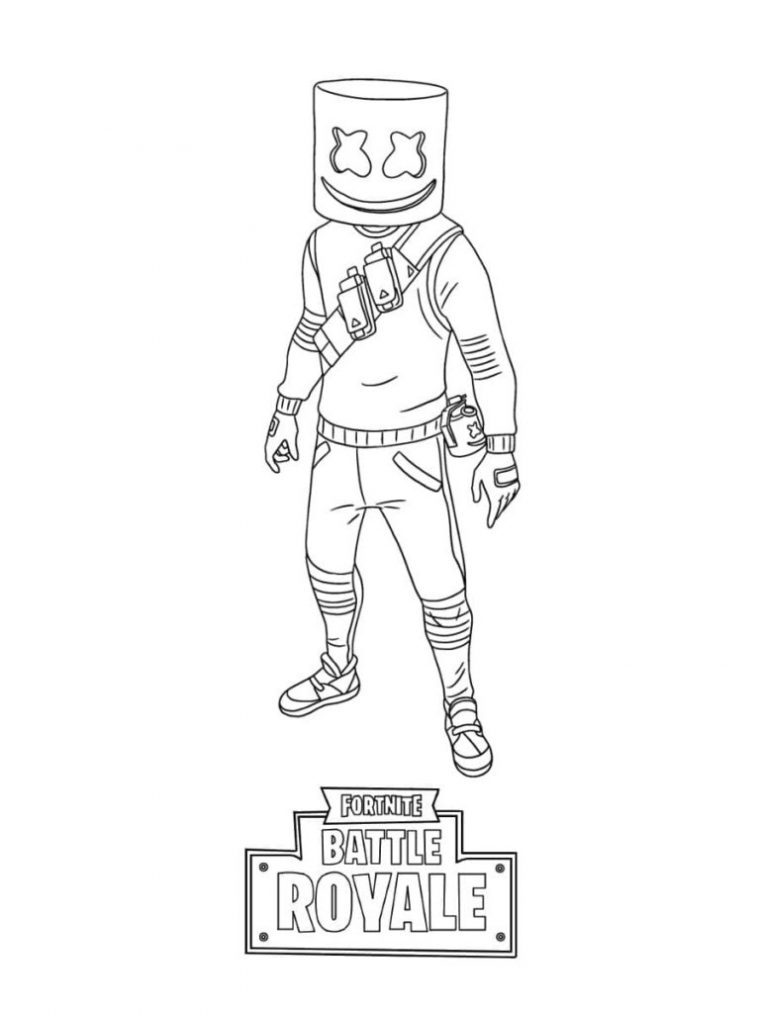 Coloriage Fortnite Personnage / Coloriage Fortnite A Imprimer Gratuit encequiconcerne Personnage Fortnite Dessin