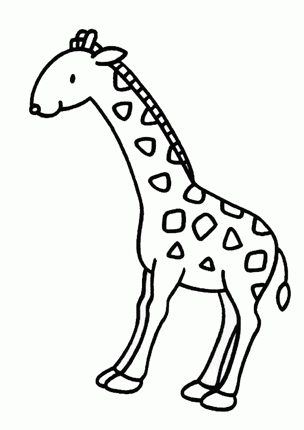 Coloriage Girafe 4 Sur Hugolescargot intérieur Coloriage Animaux Girafe