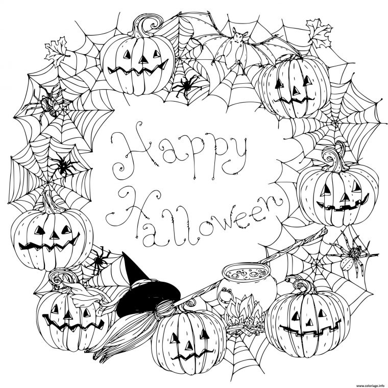 Coloriage Joyeuse Halloween Mandala Dessin Halloween À Imprimer avec Coloriage À Imprimer Mandala Kawaii