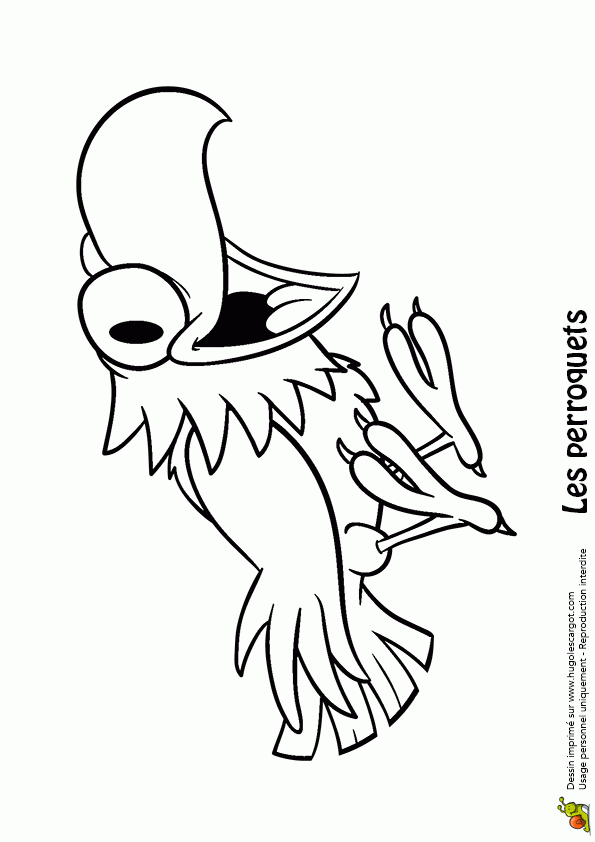 Coloriage Joyeux Perroquet Sur Hugolescargot tout Coloriage En Ligne Oiseau