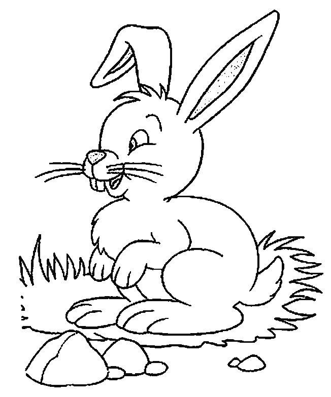 Coloriage Lapin Rigolo En Ligne Dessin Gratuit À Imprimer destiné Coloriage Animaux Gratuit En Ligne