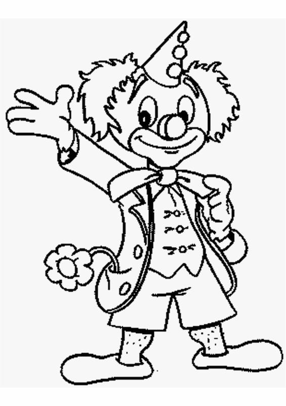 Coloriage ( Le Clown Heureux ) – Crealoisirs pour Coloriage Animaux Être Heureux