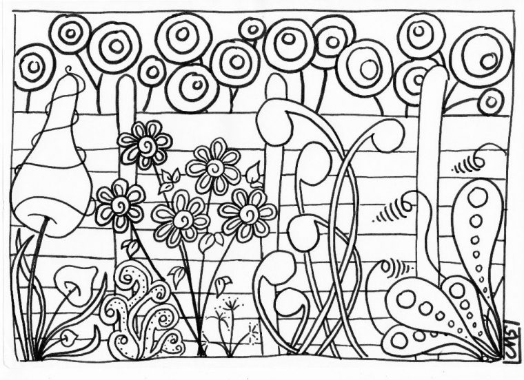 Coloriage: Le Jardin – Crapouilleries serapportantà Coloriage Magique Printemps