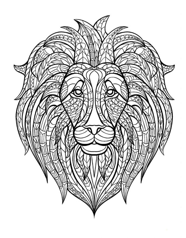 Coloriage Lion Mandala Impressionnant Images Afrique Tete Lion Afrique encequiconcerne Lion Coloriage Mandala