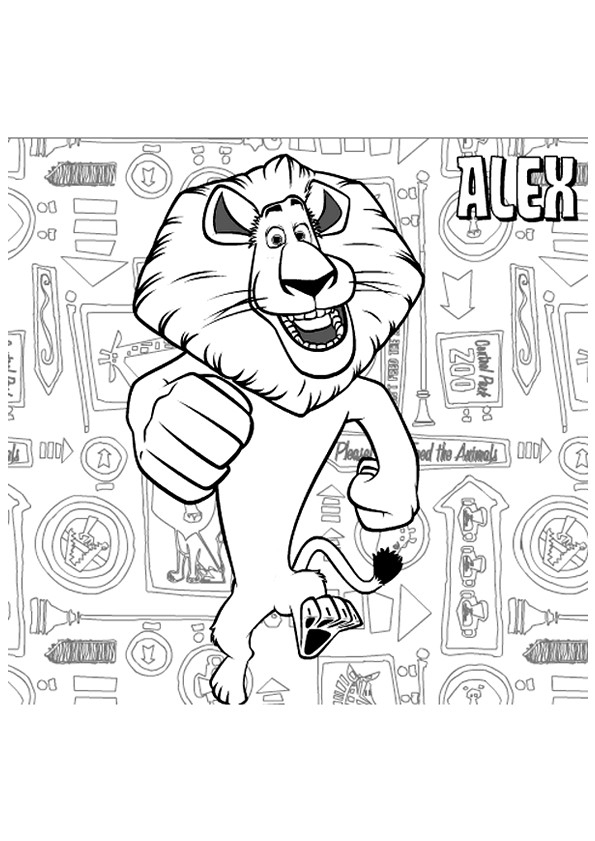 Coloriage Madagascar En Ligne Dessin Gratuit À Imprimer encequiconcerne Coloriage En Ligne Anime