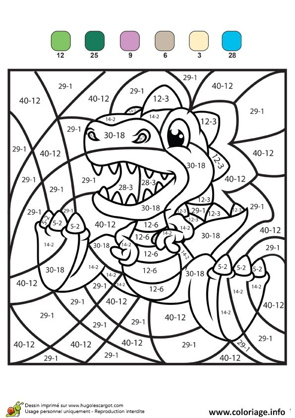 Coloriage Magique Ce2 Ce1 Soustraction 5 À Imprimer | Coloriage Magique serapportantà Coloriage Numéroté En Ligne