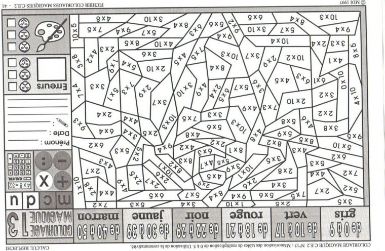 Coloriage-Magique-Cm1-Multiplication-Inoui-Coloriage-Magique serapportantà Coloriage Magique Division Cm1