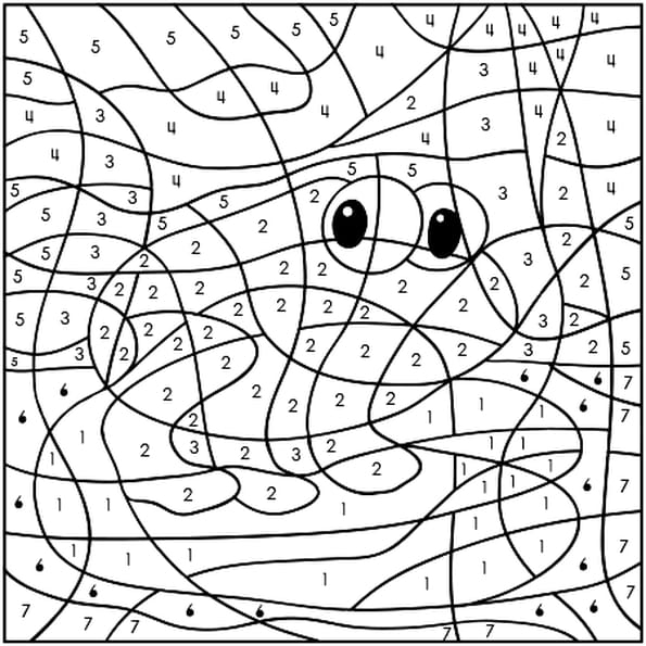 Coloriage Magique Grenouille En Ligne Gratuit À Imprimer dedans Coloriage Magique Disney À Imprimer